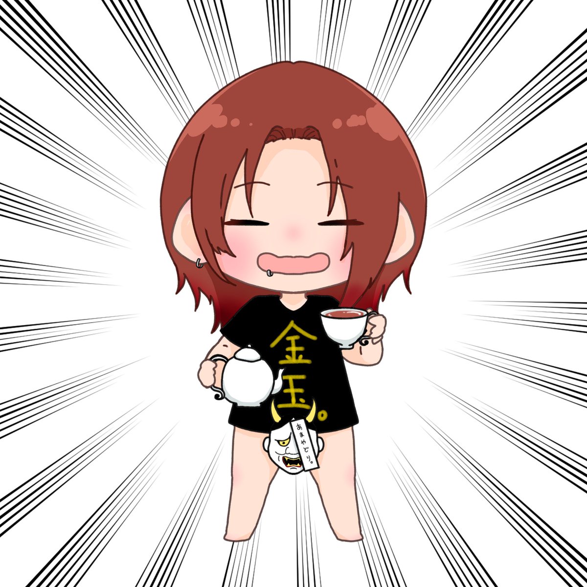 AMAYADORIUM's tweet photo. 〈サブアカウントの公式イラスト発表！！〉

プロフィールのイラストを武藤トリカ様(@a_mt_rk )に描いていただきました！！

めちゃくちゃ可愛い！！！！
変なの描かせて申し訳ない！！！！
本当に申し訳ない！！！！

いろんなところに登場すると思うので可愛がってね🟡🫖🟡

#新しいプロフィール https://t.co/9f92SB7V6n