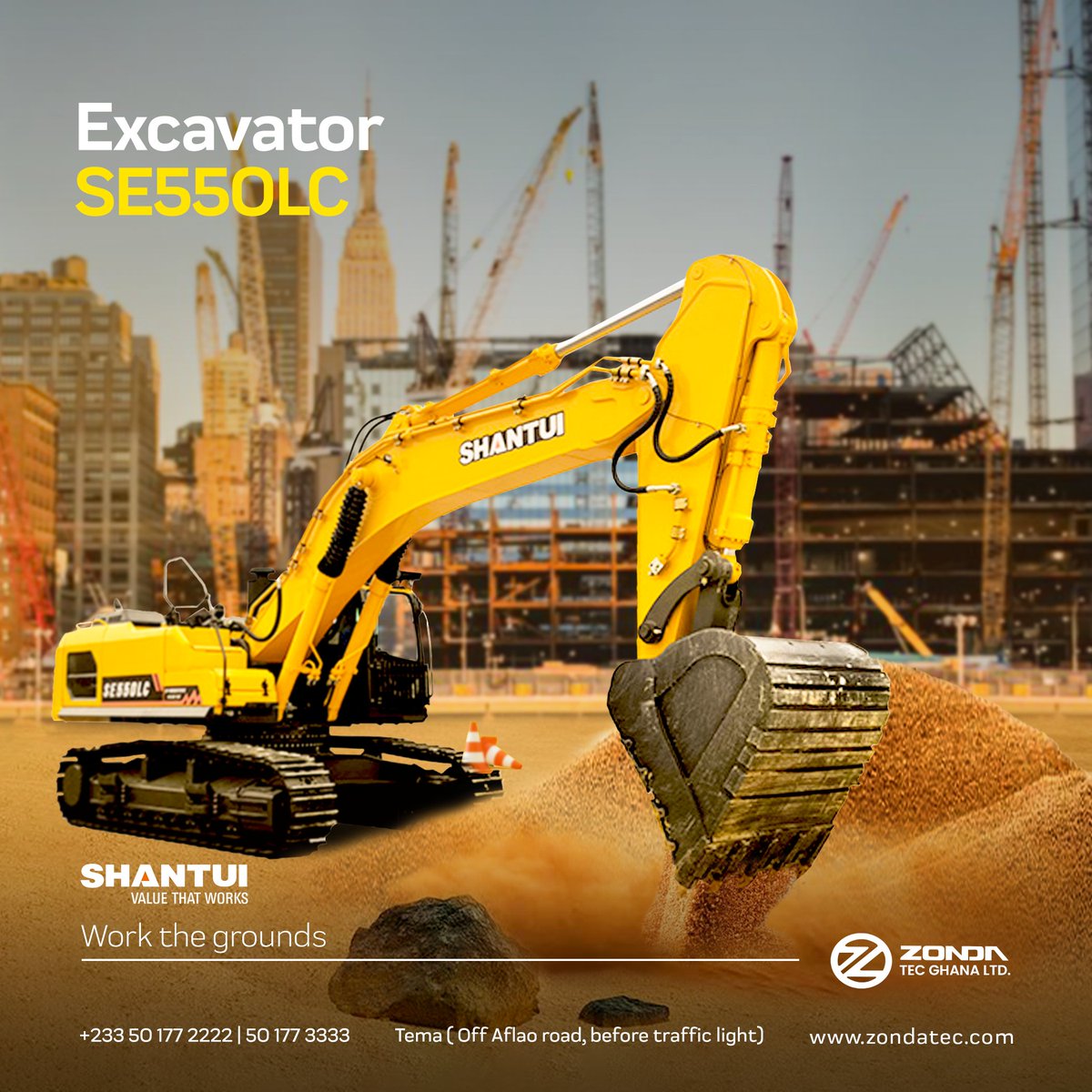 Put extra work on the ground, and dig deeper with Shantui excavators. 
#digdeeper #Shantui #machinery #machine #construction #constructionequipment #constructionlife #constructionsite