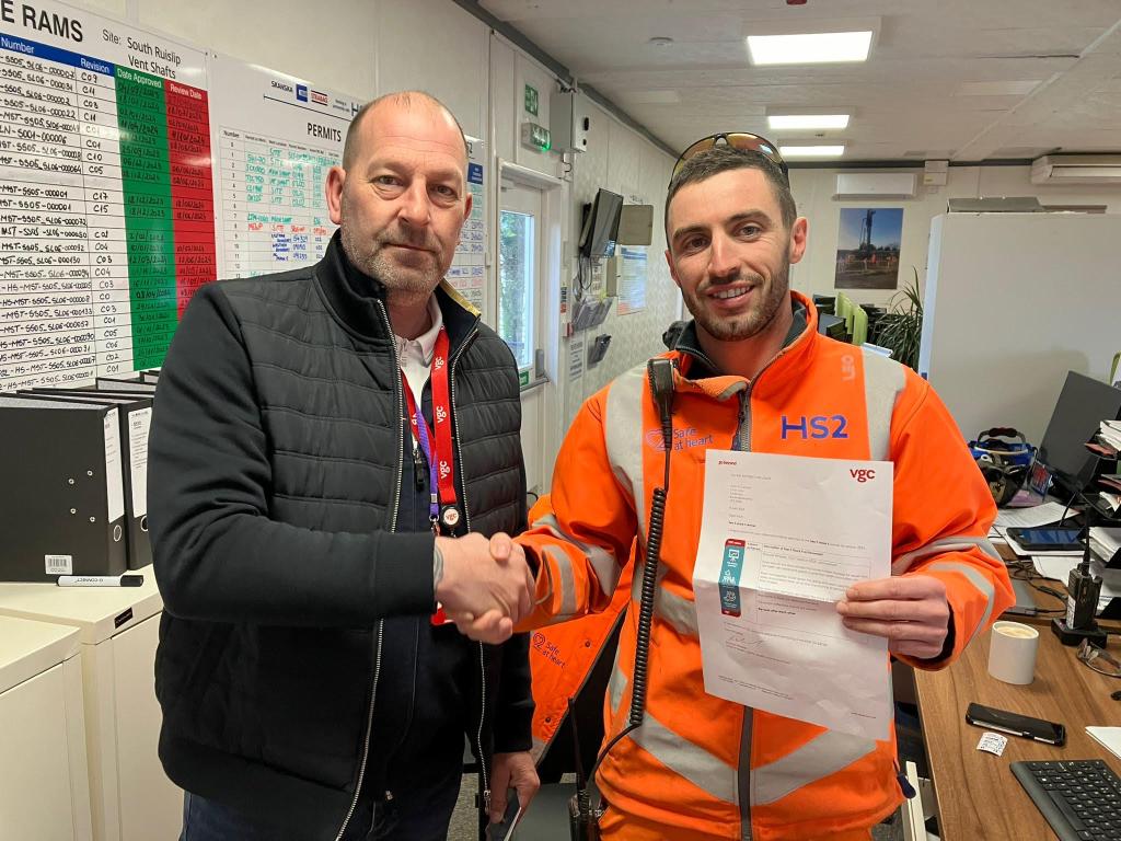 🌟 Celebrating a Safety Success! 🌟 Well done to Ryan O'Connell working at South Ruislip for SCS! In February, Ryan's swift action prevented a potential workplace injury. This close call sparked a vital Toolbox Talk 💪 #VGCGroup #SafetyFirst #WorkplaceSafety
