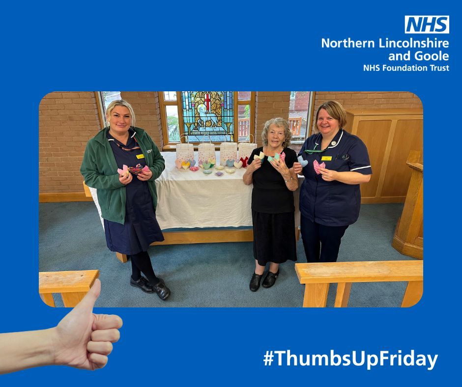 #ThumbsUpFriday to Kathleen who donated these knitted hearts for our end of life patients across our hospitals. They will bring a little bit of comfort to friends and family ❤️