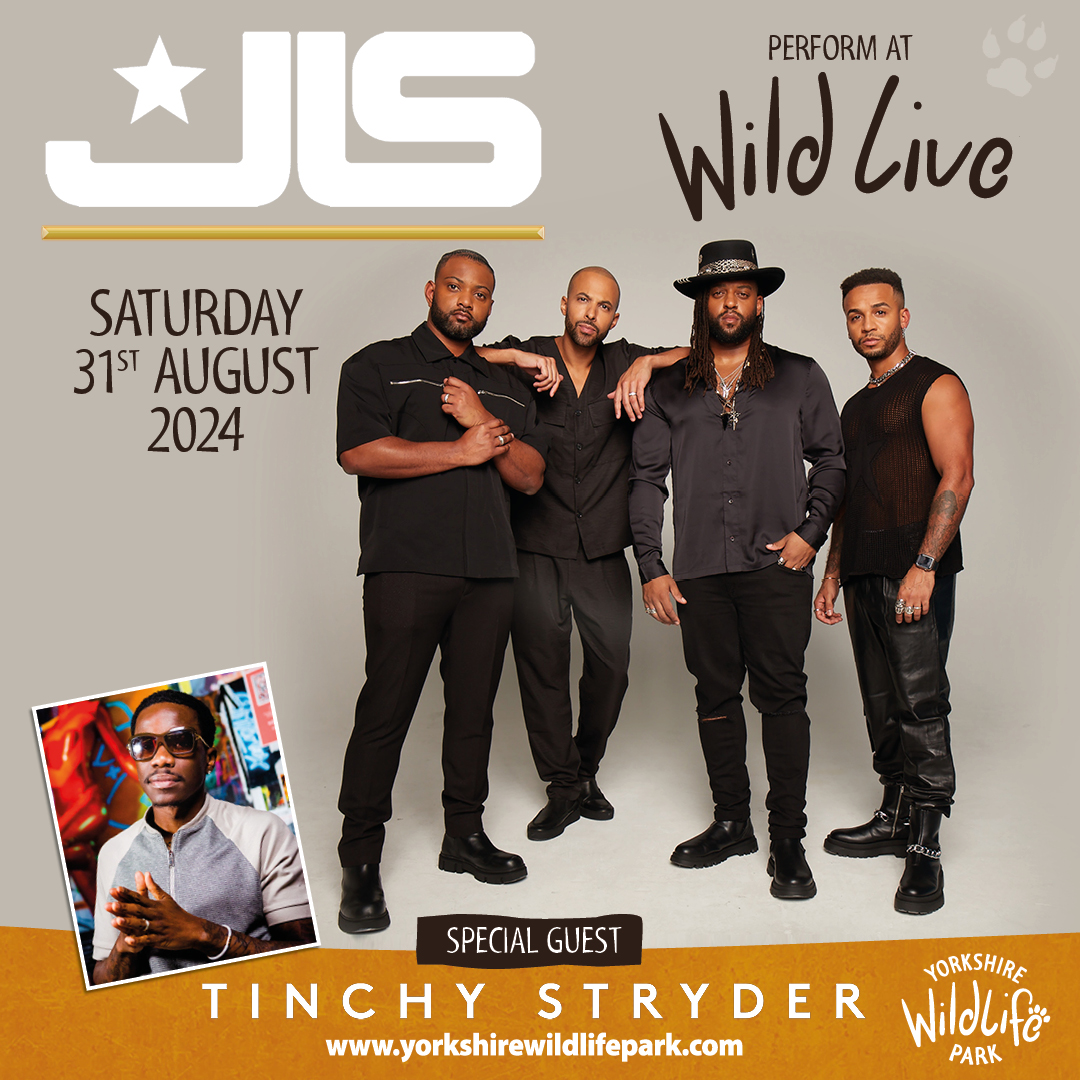 📣 We are delighted to announce that special guest @TinchyStryder will be perfuming on the wild live stage the same night as Aston, Oritsé, Marvin, and JB on Saturday 31st August at #YorkshireWildlifePark 🐾 For all the details and to book visit 👉 bit.ly/JLSAndTinchySt…