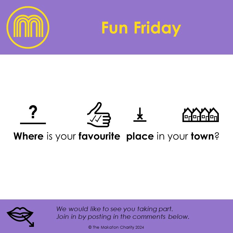 🌟Fun Friday🌟 Where is your favourite place in your town? #Makaton #MakatonSymbols #FunFriday