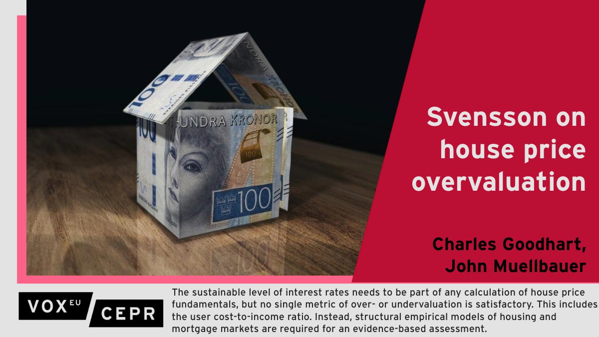 The sustainable level of #interestrates needs to be part of any calculation of house price fundamentals, but no single metric of over- or undervaluation is satisfactory. Charles Goodhart @LSEnews, John Muellbauer @NuffieldCollege @UniofOxford @INETOxford ow.ly/J19b50R2X6l