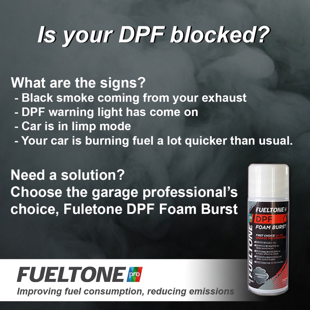 Are you seeing these symptoms of a blocked DPF? 💥

Our DPF products have been proven to treat the problem in situ, breaking down and dissolving trapped particles in the DPF.

Want to know more? Take a closer look: fueltone.pro/engine-treatme…

#Fueltone #DPF #BlockedDPF #DPFCleaning