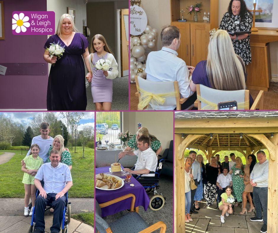 We were honoured to host the wedding of one of our patients Nick, and his new wife Lucy💍 The team worked hard to prepare for the big day, creating a pamper room for the beautiful bride and her young bridesmaid daughter. Times like this show that we are more than a hospice.