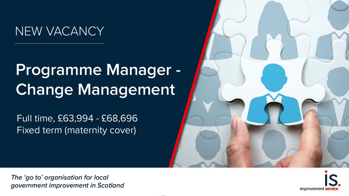 ICYMI: We're looking for a Change Management Programme Manager to be operational lead for the change management workstream & lead officer for the Solace/IS Transformation Programme Management Office. Full time, fixed term until Aug 25 £63,994 - £68,696 ow.ly/LlmG50RaxG5