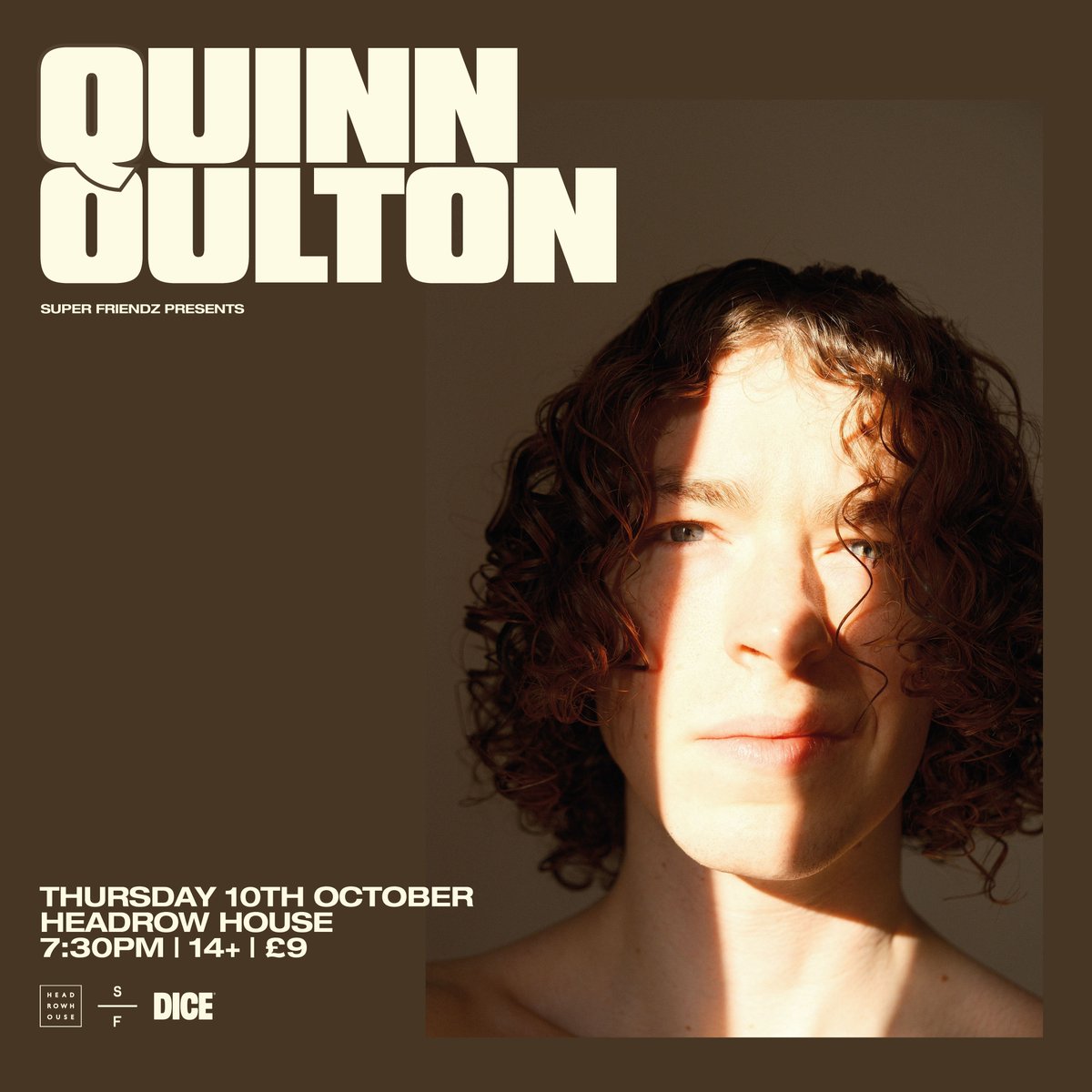 Just announced ~ Multi-instrumentalist, vocalist & producer Quinn Oulton visits Headrow House this October! Tickets are on sale now via @dicefm. Hit the link below for yours 🔗 buff.ly/3W94A2u