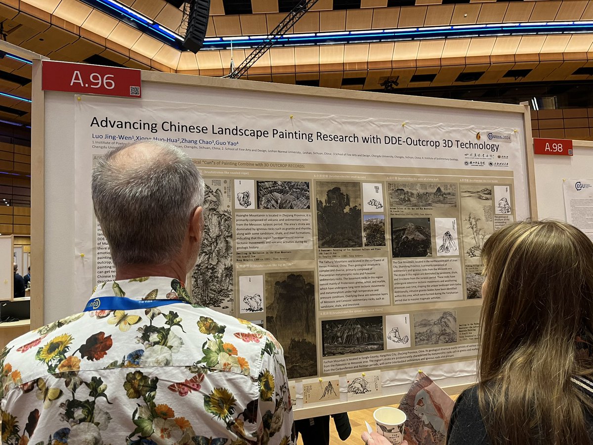 Chinese painting and geoscience at #EGU2024