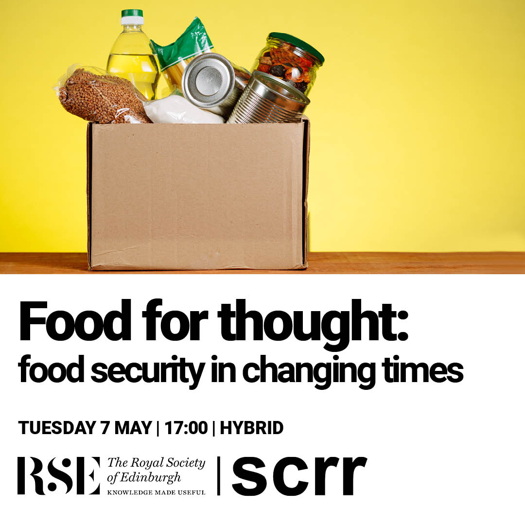 The time to act is now! 🌎 Join us for a timely discussion on food security at the upcoming Peter Wilson event with the Scottish Consortium for Rural Research @SCRRSCOT Let's work towards a future where no one goes hungry: rse.org.uk/whats-on/event…