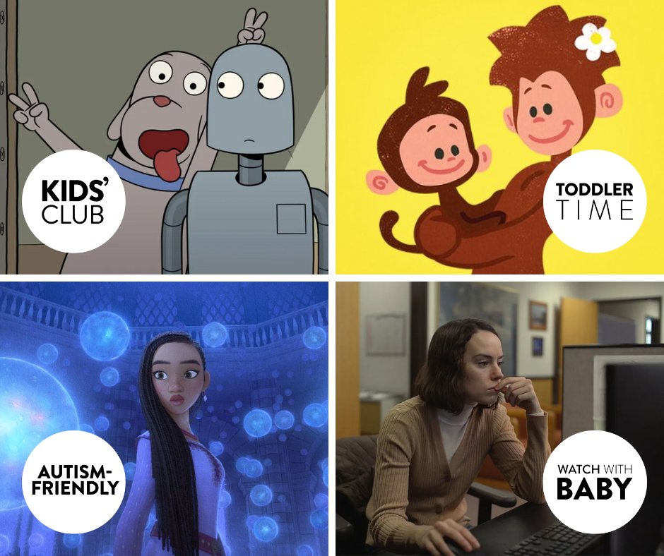 HarbourLightsPH's tweet photo. π§ Here's this week's family-friendly round-up! π¦
π€ Kids' Club: #RobotDreams (Sat, 10.30)
π Toddler Time: #TeeandMo (Tue, 11.00 - no ads!)
β Autism-Friendly: #Wish (Sun, 11.30 - no ads!)
π₯οΈ Watch With Baby: #SometimesIThinkAboutDying (Thu, 10.30) https://t.co/V9aGglq1YK