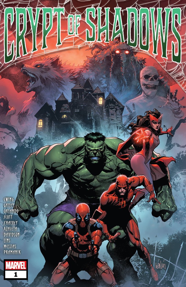 Simon Moore (Mooretoons Publishing) (@blaxkleric) on Twitter photo Cover Of The Day - "Crypt Of Shadows" No. 1 by <a href="/thesteveorlando/">The Steve Orlando</a> <a href="/declanshalvey/">Declan Shalvey</a> Cavan Scott, Sarah Gailey & <a href="/Marvel/">Marvel Entertainment</a>
Art by <a href="/leinilyu/">Leinil Yu 🇵🇭</a> & <a href="/aburtov/">Aburtov</a>
Well worth this 1-shot's cover price alone. Terrific composition packed full of heroes & creatures of the night. Great colours too.😍 Cover Of The Day - "Crypt Of Shadows" No. 1 by <a href="/thesteveorlando/">The Steve Orlando</a> <a href="/declanshalvey/">Declan Shalvey</a> Cavan Scott, Sarah Gailey & <a href="/Marvel/">Marvel Entertainment</a>
Art by <a href="/leinilyu/">Leinil Yu 🇵🇭</a> & <a href="/aburtov/">Aburtov</a>
Well worth this 1-shot's cover price alone. Terrific composition packed full of heroes & creatures of the night. Great colours too.😍