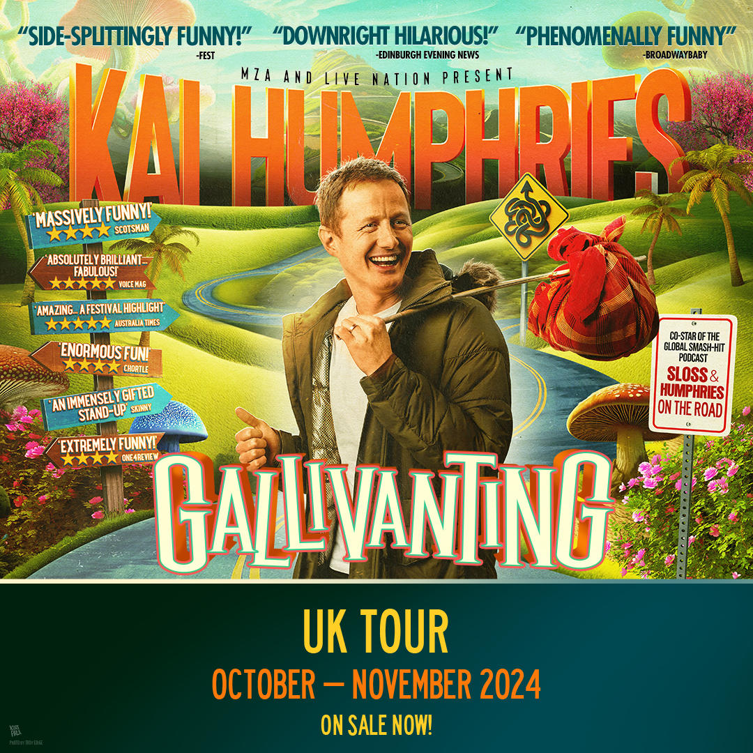 Journey into the mind of once small-town boy, now internationally renowned comedian, as he galivants around the globe sharing stories, observations and thoughts on the weird and wonderful experiences that have coloured his adventures. 🎟️ shorturl.at/rtLNV