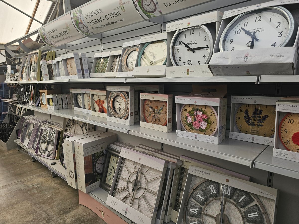 WoodbankGarden's tweet image. "Time to Transform Your Garden? 🌼⏰

Discover our exquisite collection of Indoor/Outdoor Clocks

Whether you’re sipping morning coffee on the patio or tending to your blooms, our clocks seamlessly blend functionality with style. 🕰️

#time #clocks # gardendecor #wallclock #clocks
