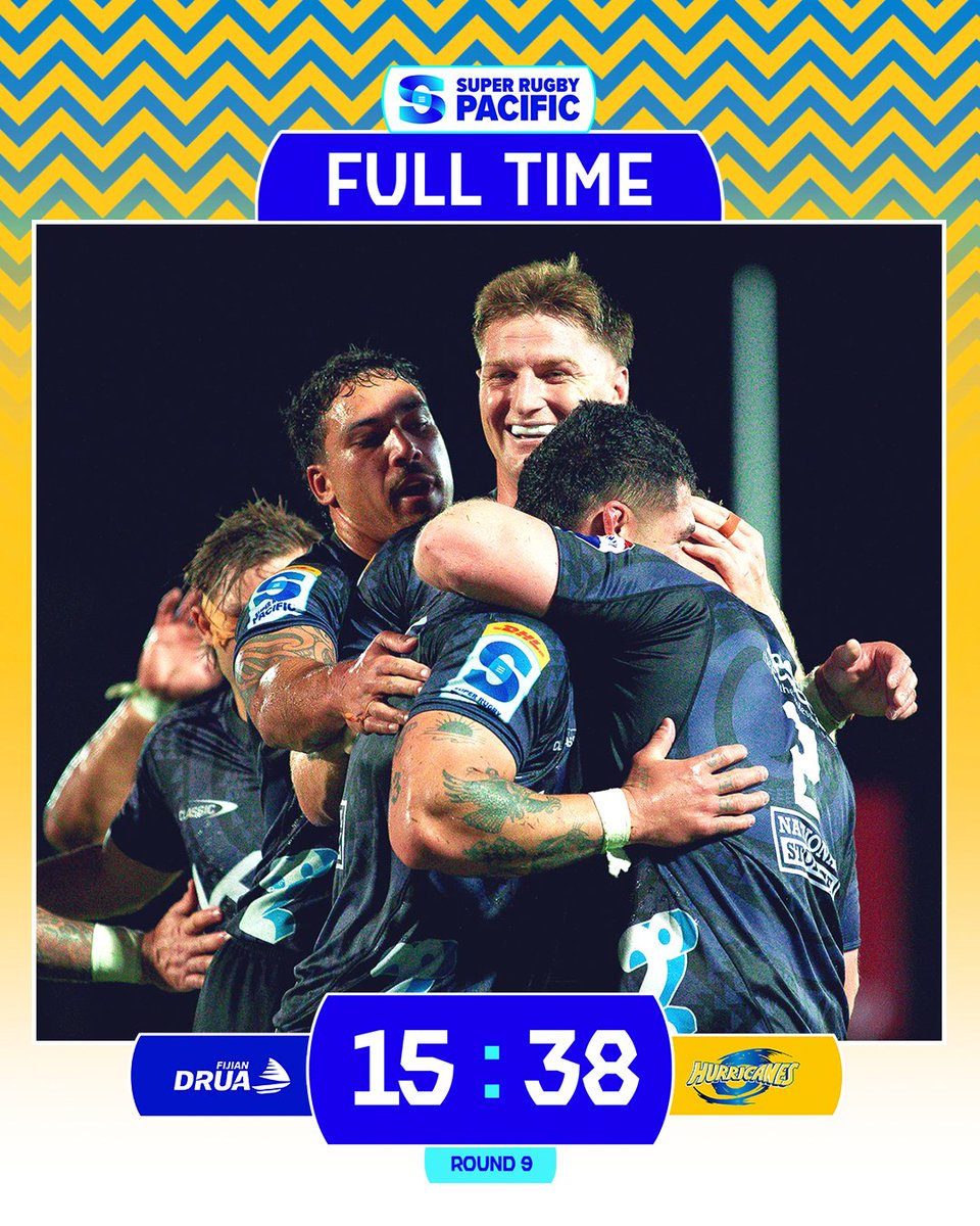 CRUISIN' 😎

Six consecutive wins for the Hurricanes outside of Wellington for the first time since 2015. 

#SuperRugbyPacific #DRUvHUR