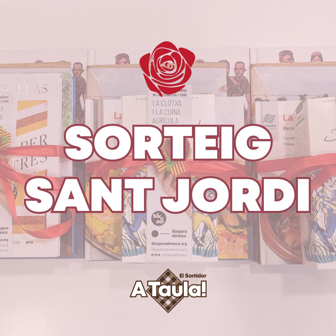 📚 Llibres, còmics, revistes, punts de llibre... Comença a celebrar Sant Jordi participant en el sorteig de dos lots amb premis gastronòmics i culturals!: 📲 instagram.com/p/C555fa6tkGh/ 🙏 Gràcies a @arallibres, @Mescladis, @doneslacava i @DiasporaEbrenca #ataula #poblesec