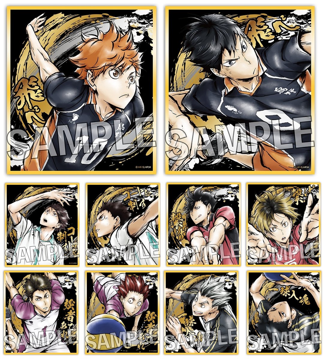 アニメイトオンラインで予約開始！ ハイキュー!! 激闘!!煌めき色紙