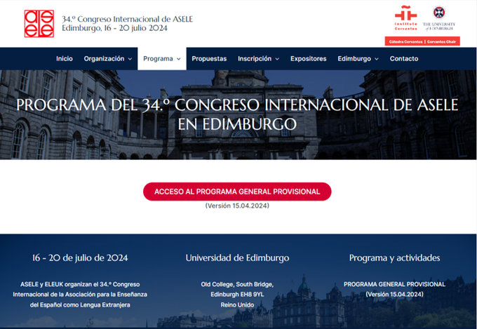 ASELE_ELE's tweet photo. Ya disponible el programa de @asele2024ed que te hará disfrutar de experiencias profesionales, académicas y personales inolvidables con sus invitados de honor, conferencias plenarias, mesas redondas... y un magnífico programa social.
¡No te lo pierdas!
https://t.co/Lnym80XyNe https://t.co/jfjEObHXVn