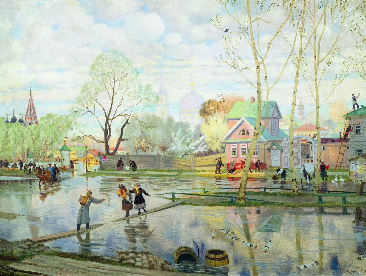 'Spring' by Boris Kustodiyev (1921)