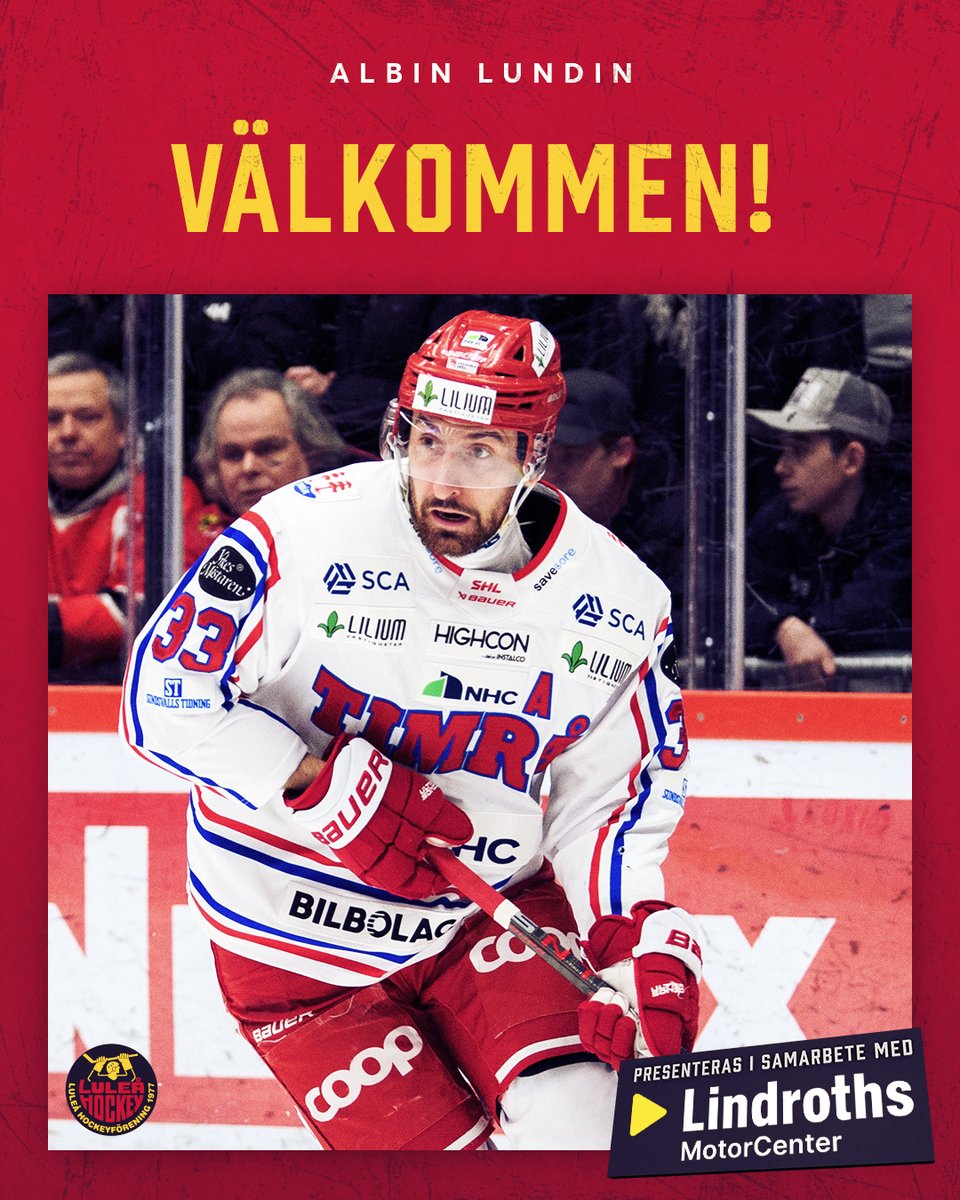 Vi välkomnar 28-åriga centern Albin Lundin till Vårat Gäng på ett tvåårsavtal. Läs mer på luleahockey.se/article/kupasc…