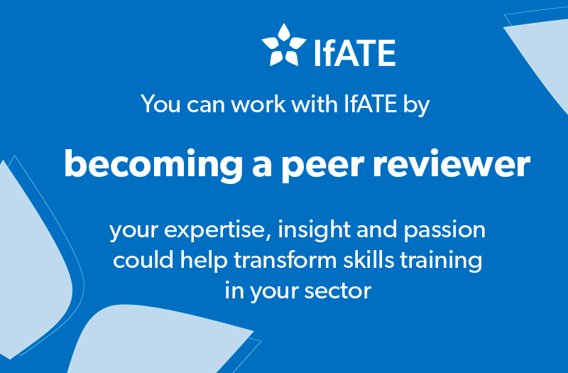 There are many ways you can work with IfATE to help shape skills training. One of these is to become an anonymous peer reviewer - intrigued? Find out more on our website. 👇🏻 orlo.uk/rTeD8 #ShapingSkillsTraining