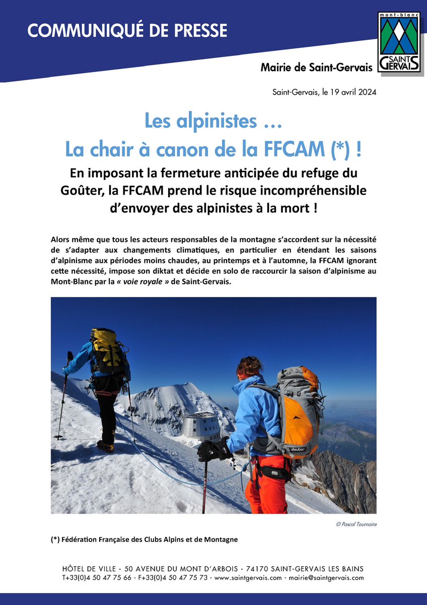 PEILLEX's tweet photo. #saintgervais #montblanc #refugedugouter https://t.co/Mw5Pzf3dZS