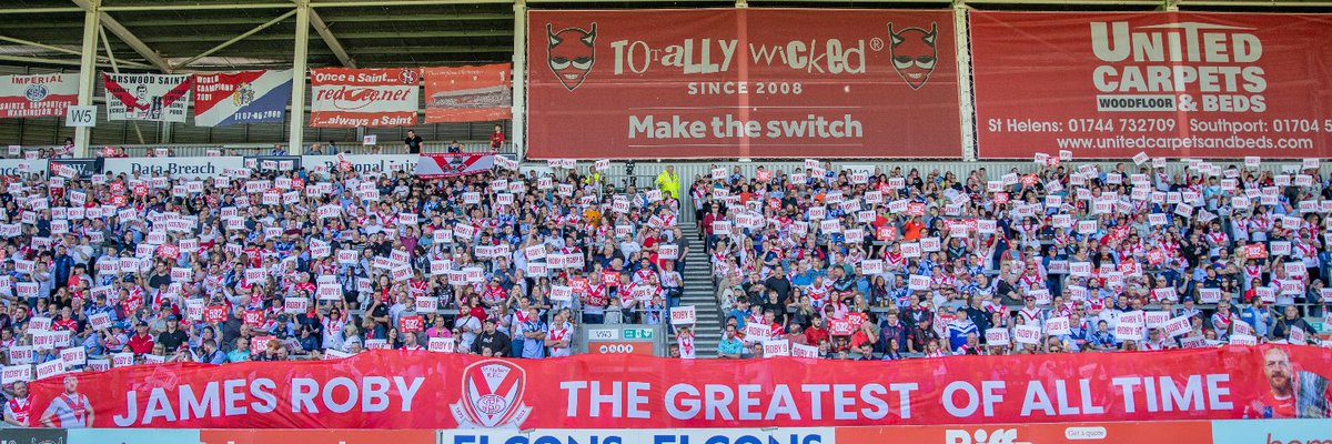 The big question is when are we arranging the photo shoot with the GOAT banner hanging on the James Roby Way bridge? 😀@DavidBainesStH @sthelenscouncil @plattyphoto