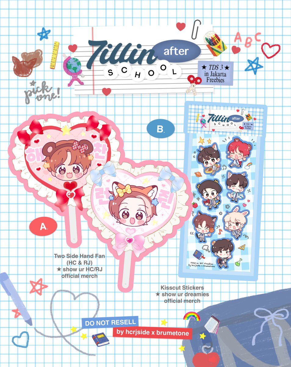 brumetone's tweet photo. ⓘ pls kindly rt 

7illin after school ꙳.🍎 ꔛ
the dream show 3 jkt freebies 
◟by @hcrjside x @brumetone 

⏰ 18.05.24 / time & loc tba 
🛍️ handfan / sticker (pick one !) 

#THEDREAMSHOW3 #TDS3inJAKARTA #THEDREAMSHOW3_IN_JAKARTA

◟rt & like this tweet (we will lock the acc one day before so please do it beforehand)
◟show ur official merch ; dreamies (for sticker) / DR (for handfan)
◟do not resell/throw it away