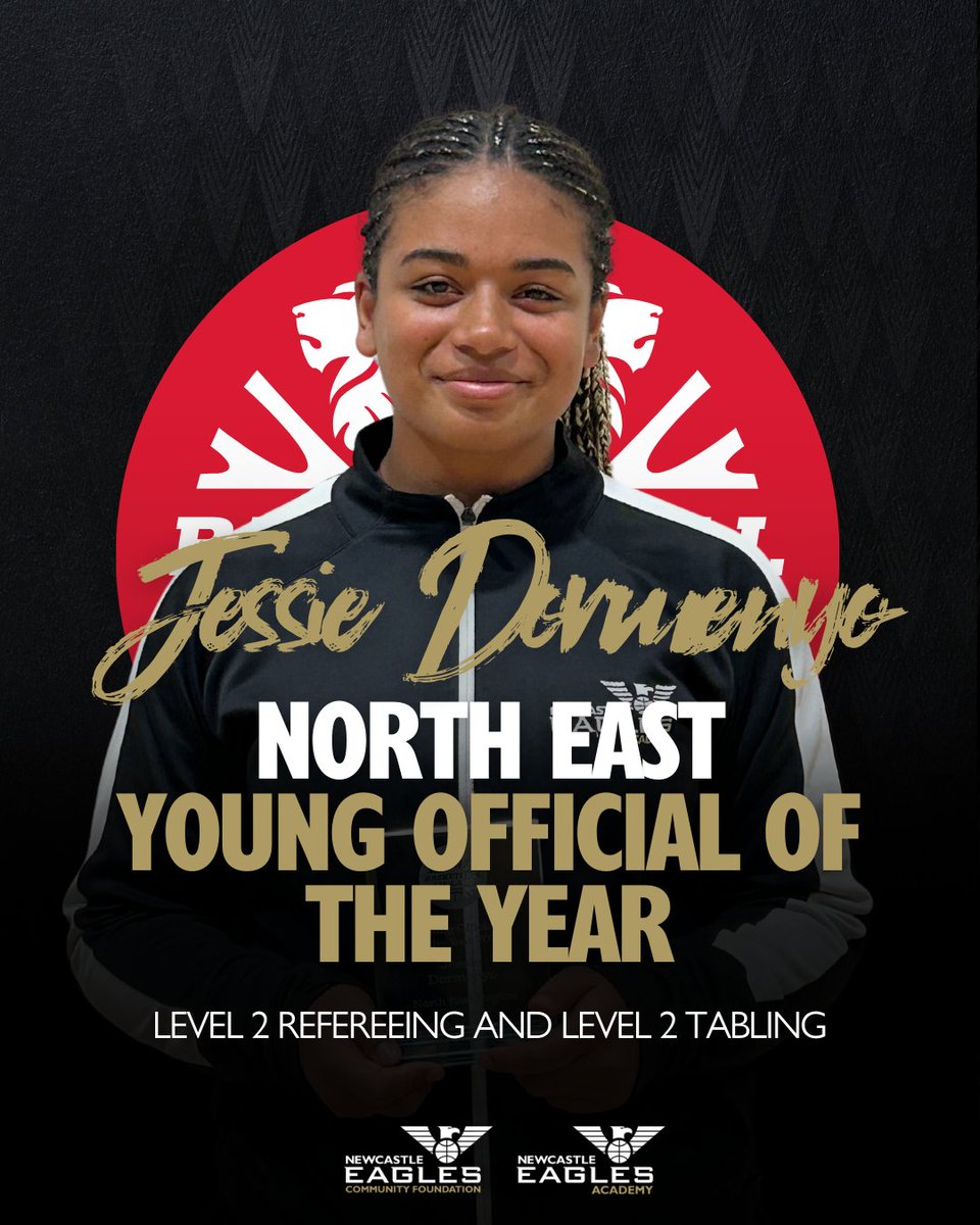 𝗡𝗢𝗥𝗧𝗛 𝗘𝗔𝗦𝗧 𝗬𝗢𝗨𝗡𝗚 𝗢𝗙𝗙𝗜𝗖𝗜𝗔𝗟 𝗢𝗙 𝗧𝗛𝗘 𝗬𝗘𝗔𝗥

👏 Congratulations to #EaglesAcademy U16 Girls player Jessie Dormenyo for earning the award

🙌 Jessie completed both Level 2 Refereeing and Level 2 Tabling in the same season!

#WeAreEagles #BritishBasketball
