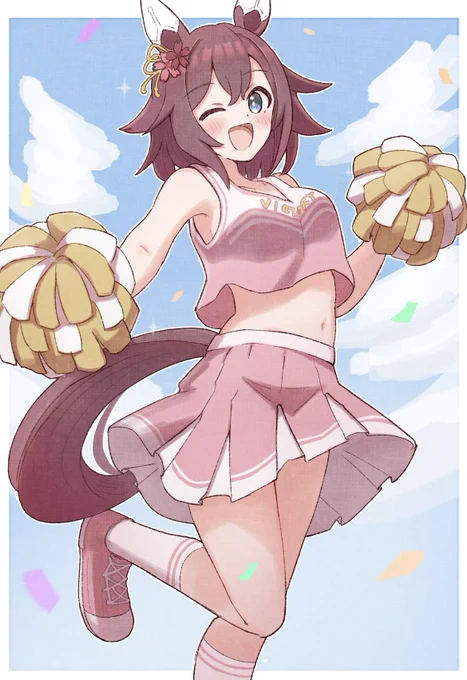 応援してくれるチヨちゃん#ウマ娘 
