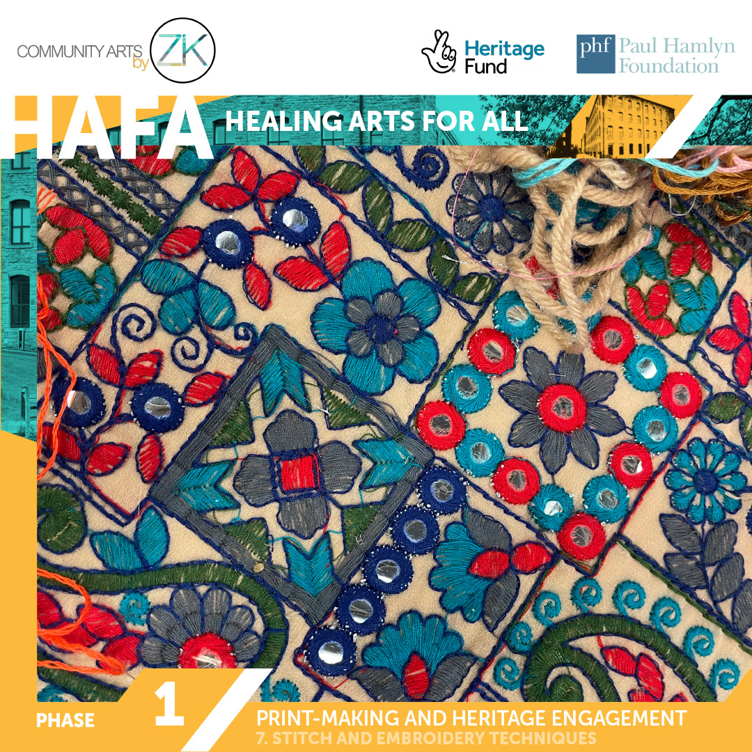 For this week’s HAFA workshop, we will explore South Asian embroidery techniques. Pictures to follow :-) @HeritageFundUK @HeritageFundNOR @phf_uk #communityartsbyzk #community #healingartsforall #NationalLotteryHeritageFund #nationallotteryheritagefundnorth #paulhamlynfoundation