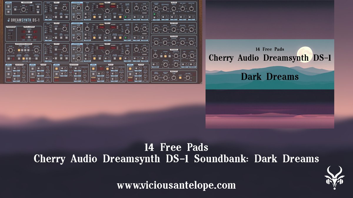 Free presets for @cherryaudiovst Dreamsynth

viciousantelope.com/product-page/d…

#daw #vstplugins #synth #synthesizer #ableton #abletonlive #flstudio #logicprox #protools #cubase #reaper #studioone #bitwig #digitalperformer #reasondaw #musicproducer #dreamsynth