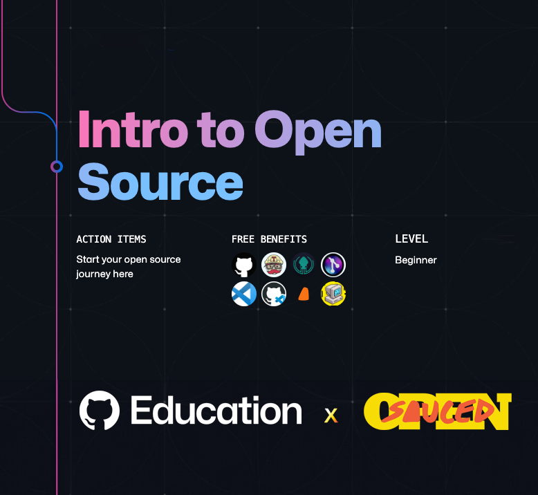 🌱 Learn the basics of open source with @GitHub Education and @saucedopen! Make your first contribution, join a 🌐 community and contribute to real projects. 🍰 No prior experience needed 🍰 🔗Start your journey today at gh.io/intro2os