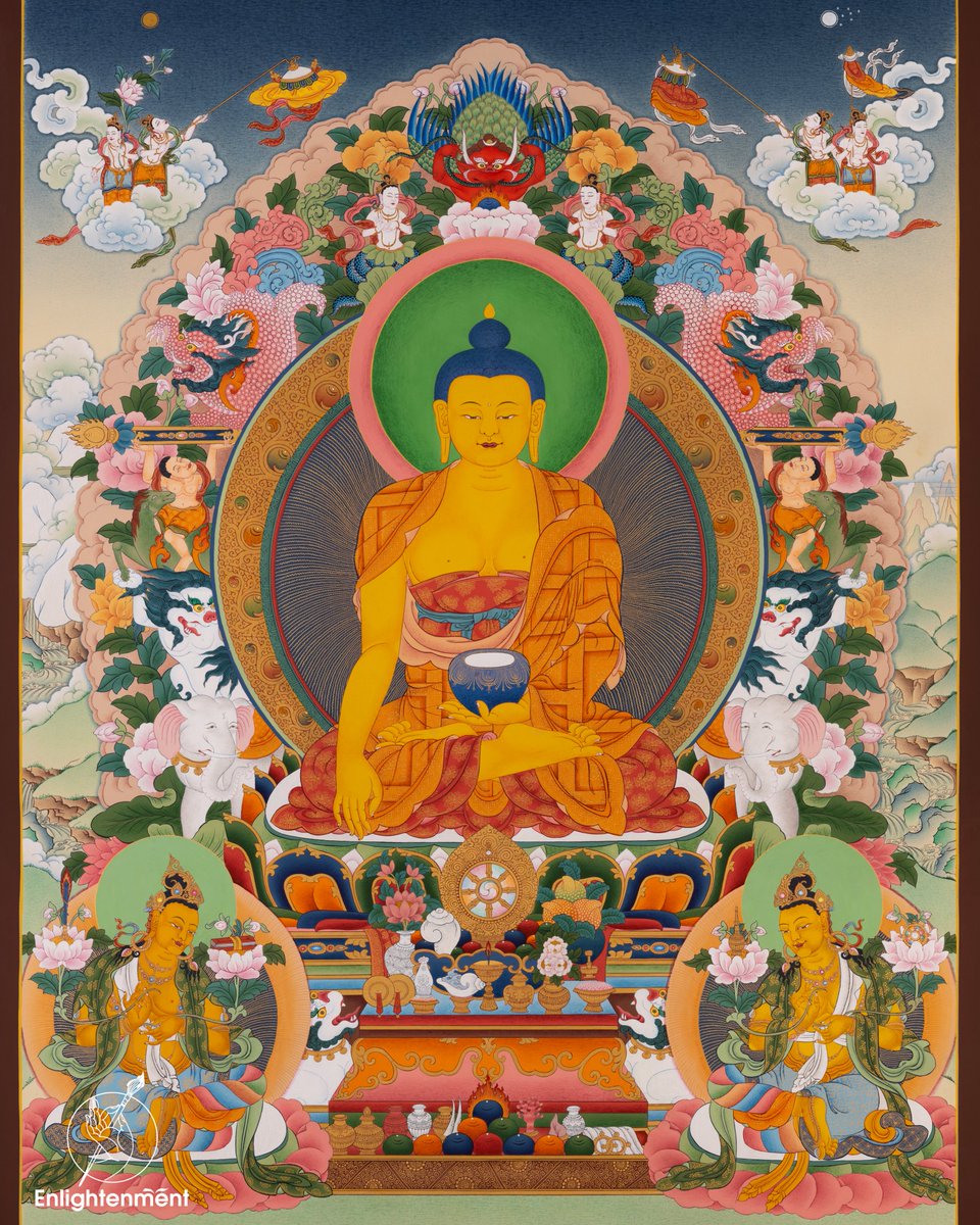 Experience the spiritual richness of this rare thangka featuring Buddha Shakyamuni, Bodhisattva Manjushri, and Maitreya Buddha. 🙏🙏🙏

SKU: 20602

#enlightenmentthangka #BuddhaShakyamuni #Manjushri #MaitreyaBuddha #Thangka #SpiritualRichness