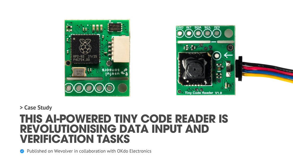 Discover how the AI-powered Tiny Code Reader is revolutionising data input and verification tasks. Furthermore, we explore the benefits for businesses and developers in integrating this cutting-edge tech into their operations Collaboration with @LetsOKdo: wevolver.com/article/unlock…