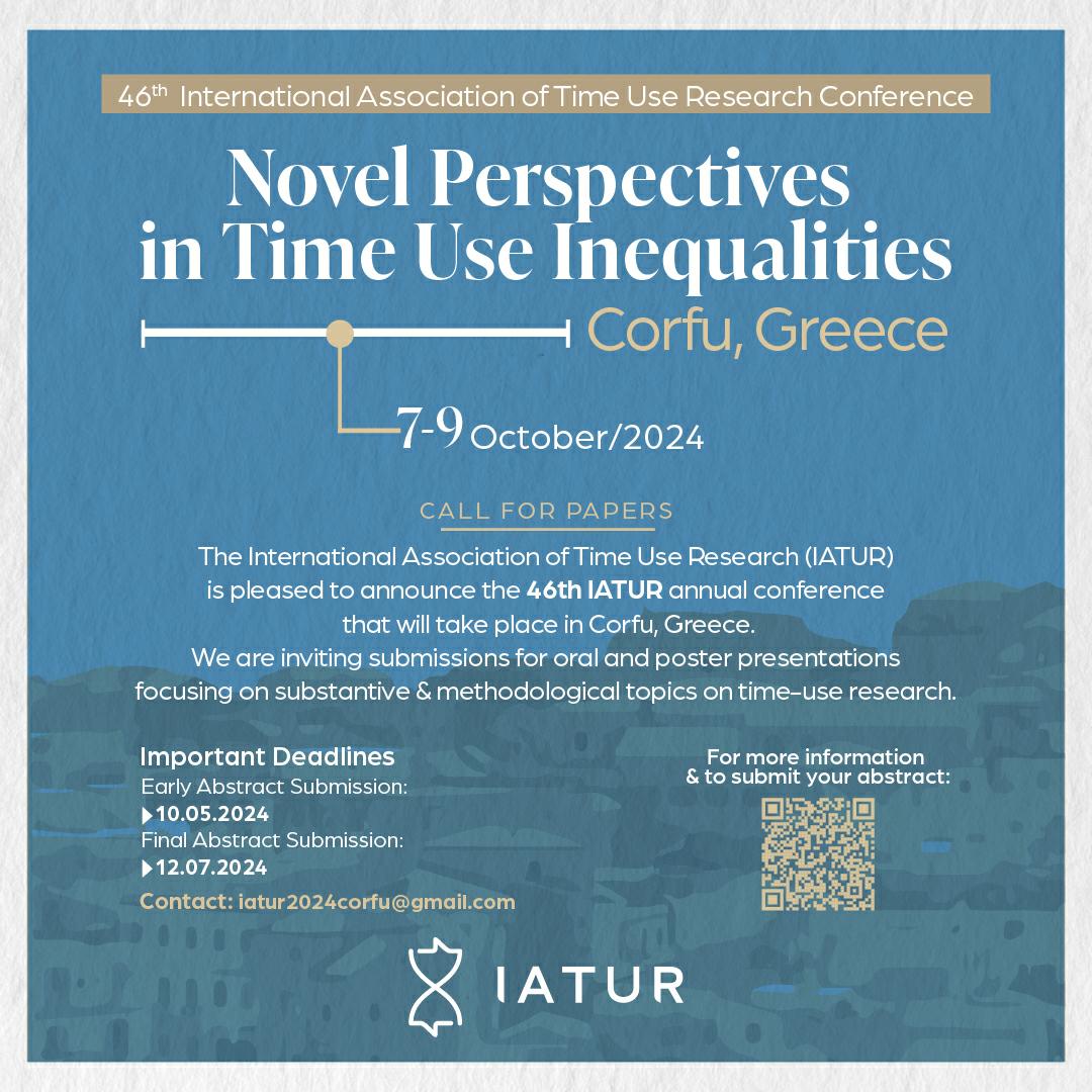 3 weeks left to submit your abstract (early submission) for this year's @IATUR conference happening in #Corfu #Greece