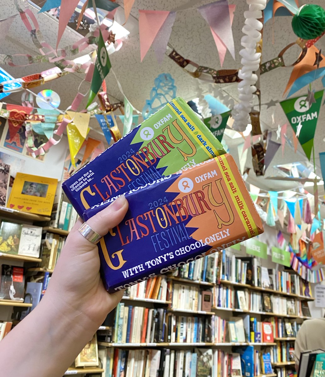 There's a few limited-edition @TonysChocoUK_IE x @glastonbury bars left on our online shop 👀 Grab one before they're gone for a chance to win 2x tickets to Glastonbury 2024 💃 onlineshop.oxfam.org.uk/win-glastonbur…
