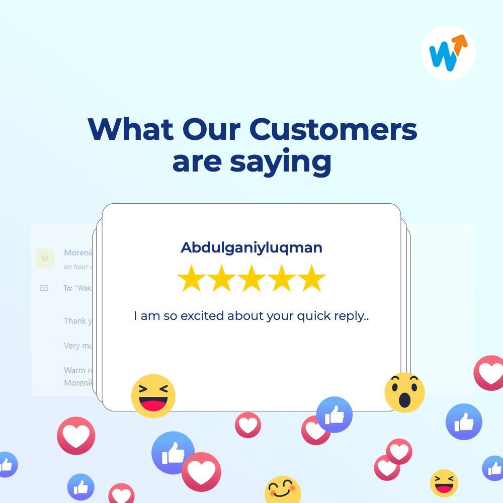 To our wonderful customers, your feedback lights up our path forward!

#Wakanow #Customerexperience #Travelwithwakanow #Feedback #Satisfiedcustomer