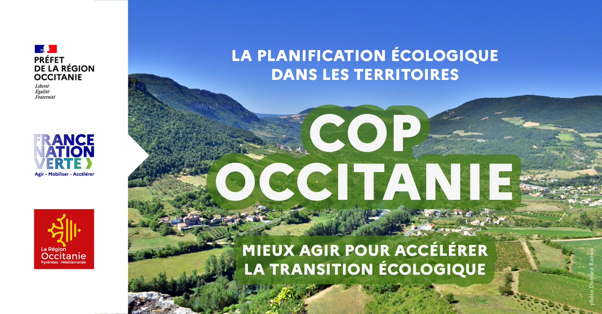 🟢#COP #Occitanie | Vers une COP régionale en Occitanie 🗓️ Planifier la transition écologique aujourd’hui, c’est proposer à chacun – citoyens, collectivités locales, entreprises, associations – un chemin pour réussir collectivement et individuellement à réduire notre empreinte