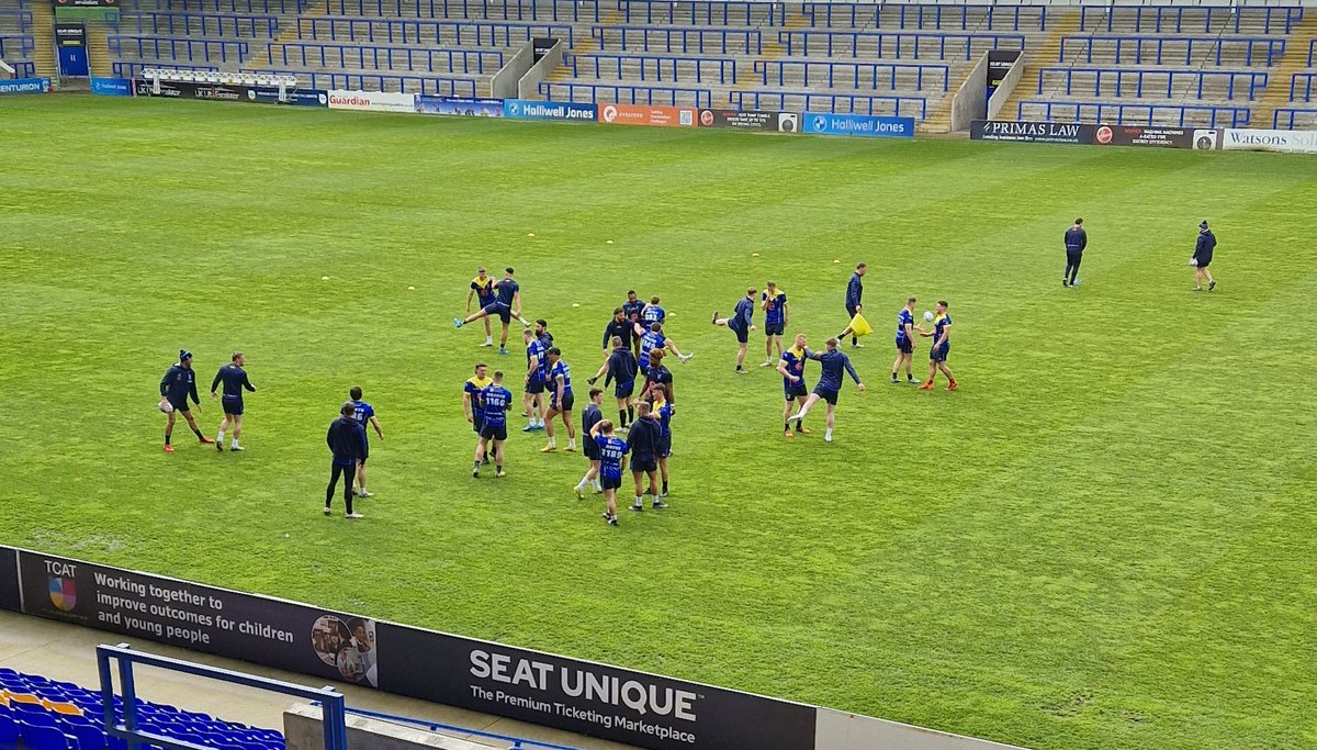 Feel like a spy in the camp watching @WarringtonRLFC in their final preparations to play @LeighLeopardsRL tomorrow!