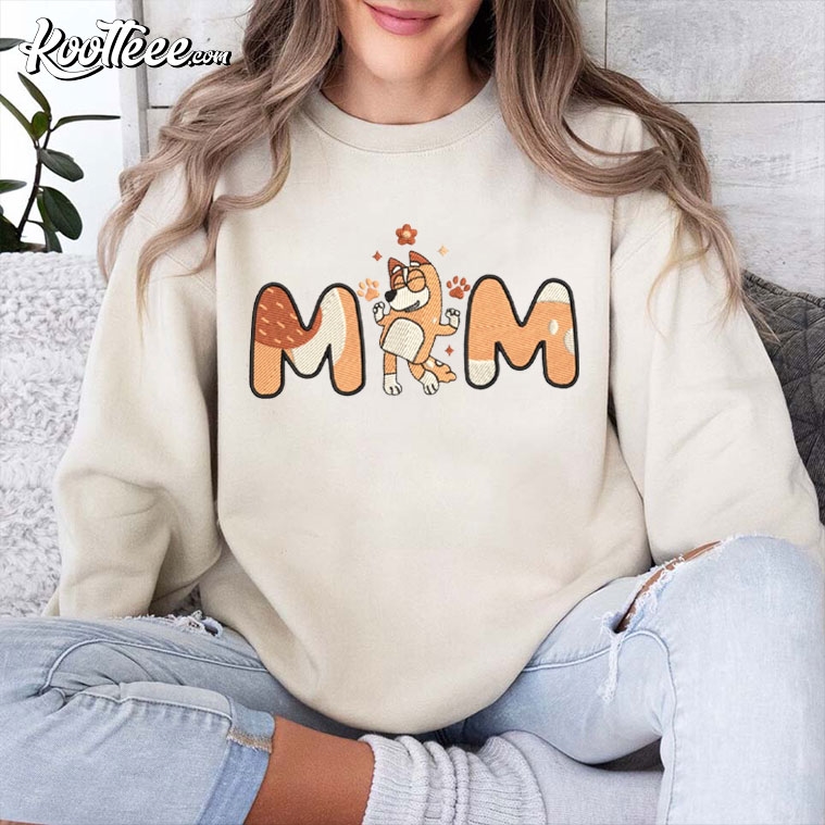 Chilli Mom Bluey Mother's Day Embroidered Sweatshirt #Chilli #Bluey #Mom #koolteee koolteee.com/product/chilli…