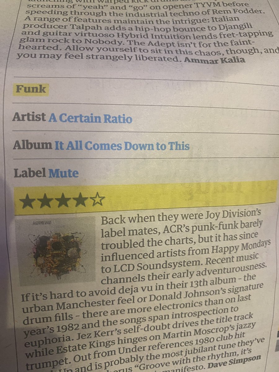 Taylor Swift 4 stars, ACR 4 stars. That’s 1 all. Let’s see how many billion we can steam now @acrmcr #ItAllComesDownToThis