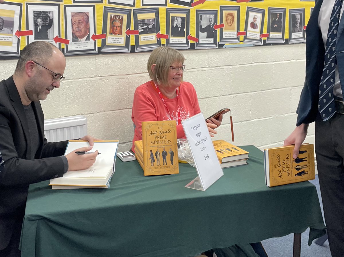 Dr Nigel Fletcher (@nigelfletcher) on Twitter photo Back on the road with “The Not Quite Prime Ministers” - thank you to <a href="/WarwickSchool/">Warwick School</a> sixth form for inviting me to speak at their “encounters” series. Really enjoyed the discussion, the podcast, and the book signing with <a href="/warwick_books/">Warwick Books 📚</a> - we sold out! Back on the road with “The Not Quite Prime Ministers” - thank you to <a href="/WarwickSchool/">Warwick School</a> sixth form for inviting me to speak at their “encounters” series. Really enjoyed the discussion, the podcast, and the book signing with <a href="/warwick_books/">Warwick Books 📚</a> - we sold out!