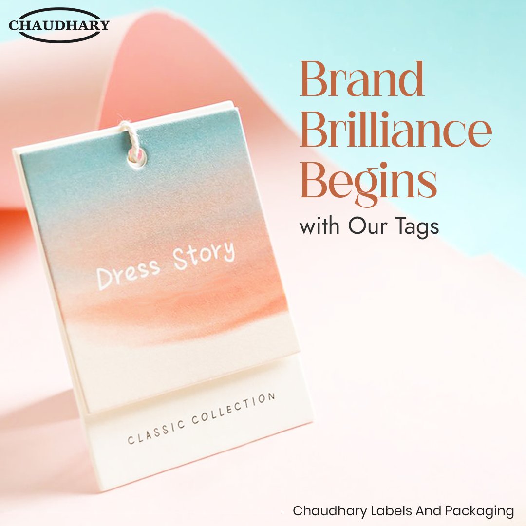 Transform your products into a statement of excellence with our premium tags. We're committed to enhancing your brand identity with every piece we create.

#chaudharylabels #customprint #packaging #box #labelprinting  #productpackaging #manufacturing #goodquality