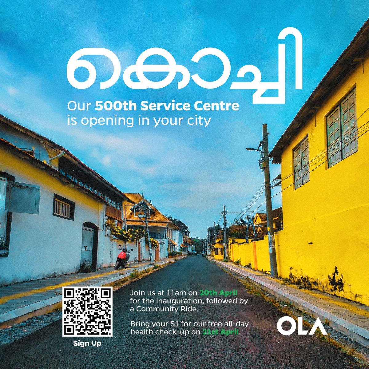 500 service centres across India…. Come and join us for the benchmark event…<a href="/OlaElectric/">Ola Electric</a>