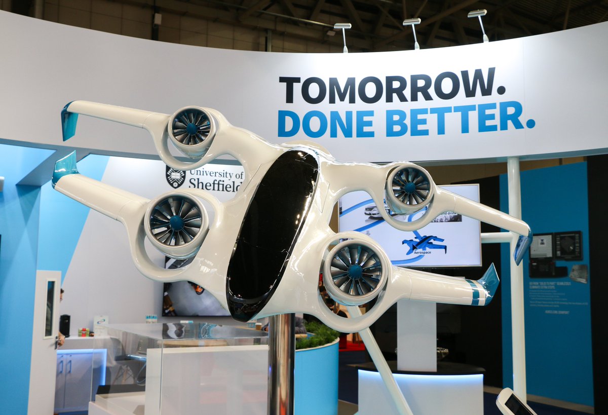 Last chance to see our UAV in-person at @MACHexhibition🧵 @SiemensUKNews' Ross Caddens said 'The UAV model itself is amazing. The progress the AMRC has made - coming out with something like this is incredible.' Have a look on stand 6-160👉amrc.co.uk/digital-thread