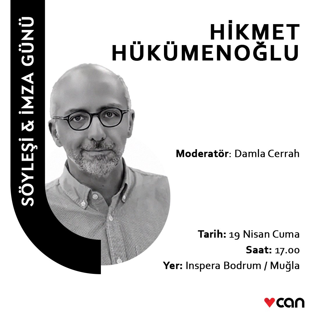 Inspera Bodrum’daki Hikmet Hükümenoğlu söyleşisi bugün saat 17.00’de Damla Cerrah’ın moderatörlüğünde gerçekleşecek.