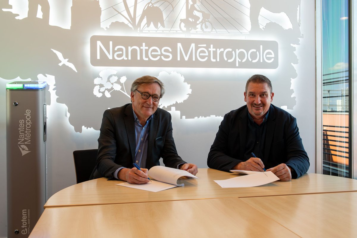 📢 e-Totem choisie par #Nantes #Métropole pour déployer 1450 points de charge pour #VéhiculesÉlectriques d’ici 2026 ! #VE #MadeInFrance