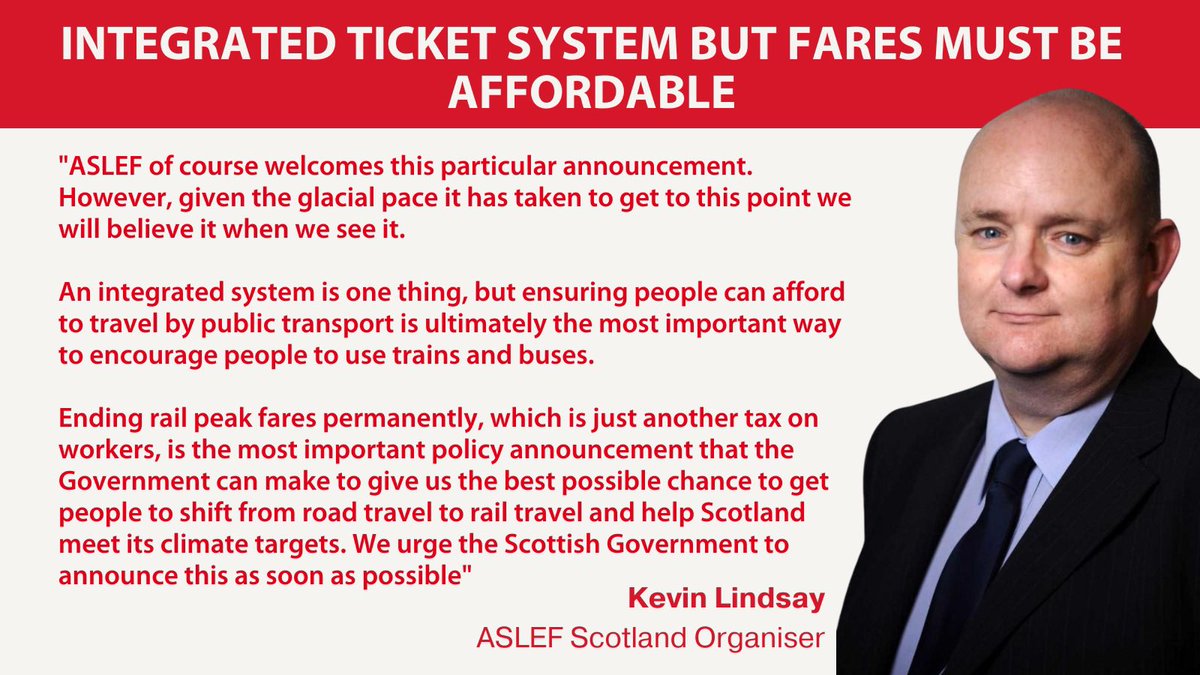 We welcome the long awaited plans for integrated ticketing but the announcement that Scottish rail passengers really want is the scrapping of peak fares permanently