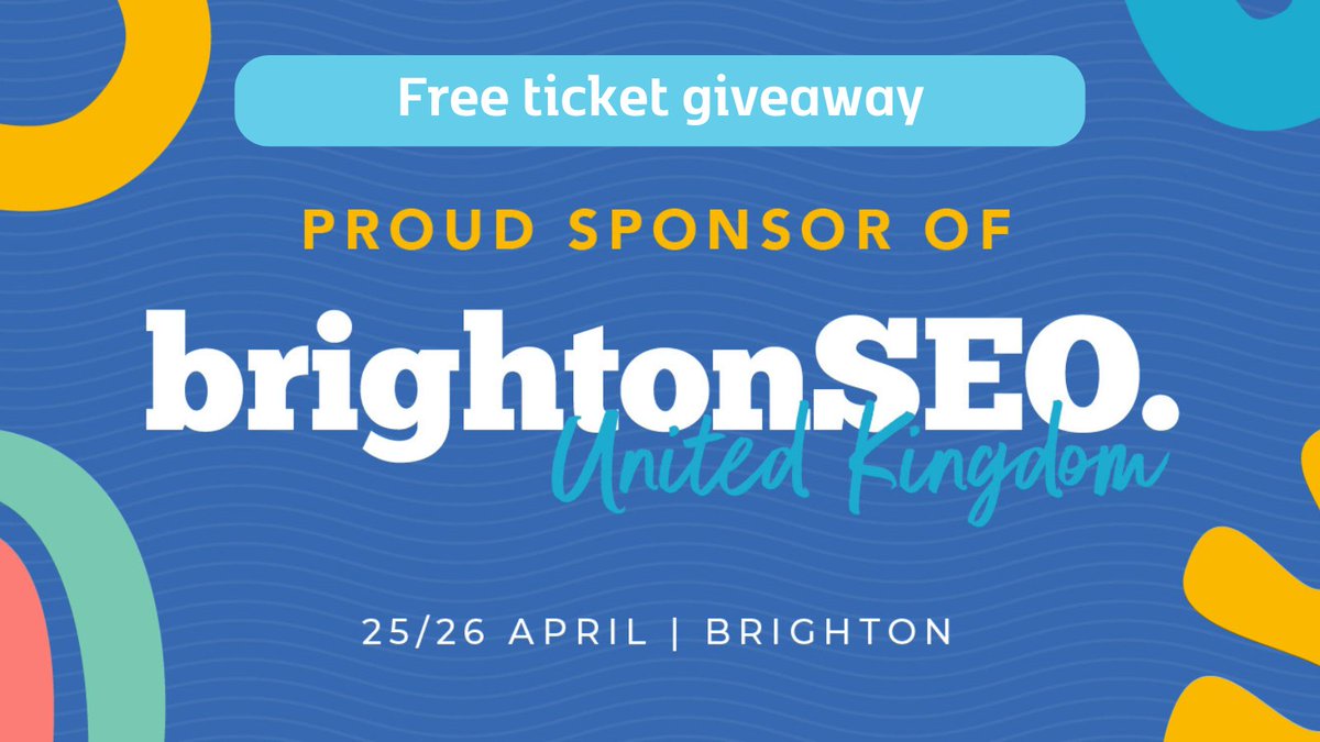 We are delighted to once again be sponsoring <a href="/brightonseo/">brightonSEO</a> next week, and to celebrate, we have 8 free tickets to give away to our community!

To be in with a chance of grabbing one, simply like and repost this post, and we will select the 8 lucky winners at random on Mon 22nd 🩵