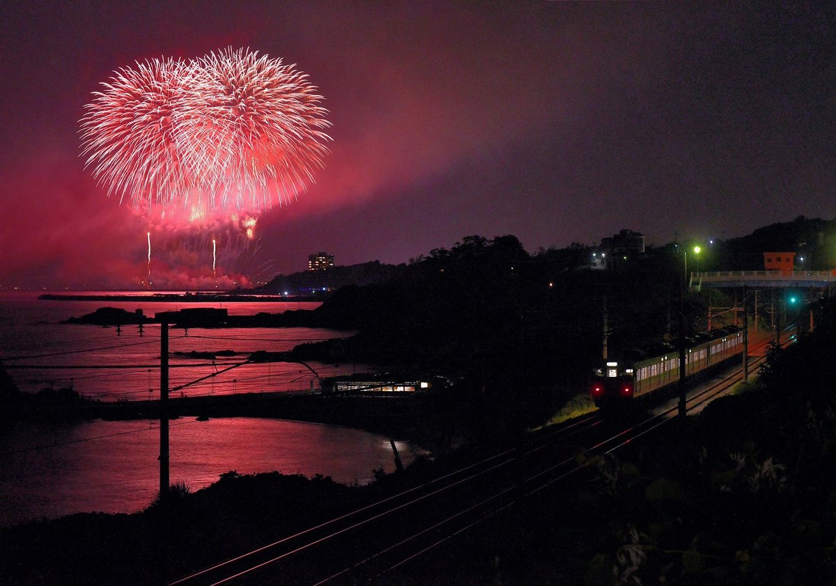 鉄道写真家が花火を撮るとこうなる